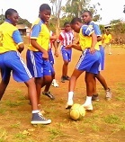 May 12 2016 Girls playing Football